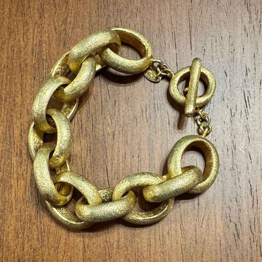 Elegant Vermeil Gold Chain Bracelet
